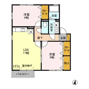 ドレミメゾン【2階】の間取り