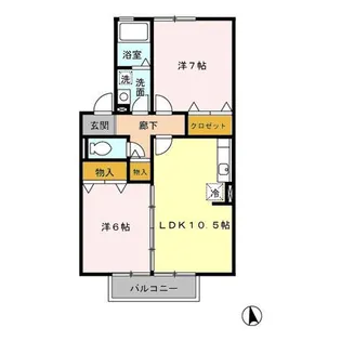 セジュール華【2階】の間取り
