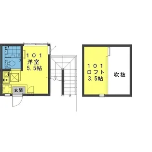 ピアチェーレ菊名【1階】の間取り