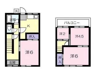 広島県三原市皆実1【一戸建】の間取り