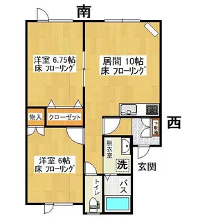 コーポKASIWA【1階】の間取り