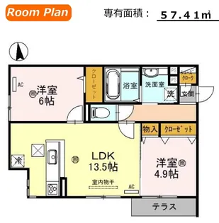 【D-room】Droom新今里【3階】の間取り