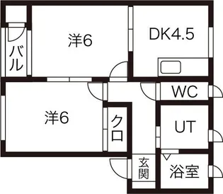 サンアイリス【1階】の間取り