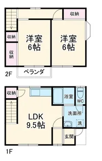 静岡県浜松市中央区本郷町【一戸建】の間取り