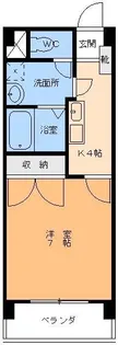 1Kの間取り画像