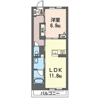 シャーメゾン カーラ ボヌール【3階】の間取り