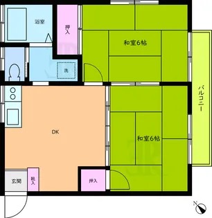 ハイネスビレッジII【2階】の間取り