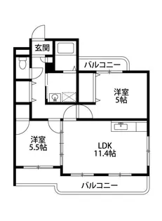 ピエールフェローニ【1階】の間取り