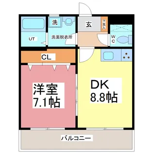 ソシエ フラッツ【2階】の間取り