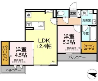 広島県広島市佐伯区八幡2【アパート】の間取り