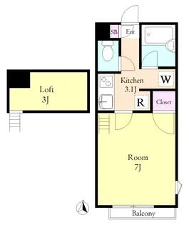 サンヴィアーレ ストーリア【1階】の間取り