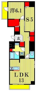 ラヴィール レジデンス【8階】の間取り