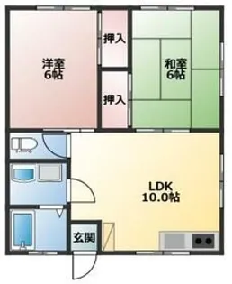 埼玉県東松山市日吉町【アパート】の間取り