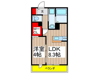 グリーンテラスC【2階】の間取り