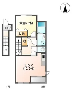 ポップライフ【2階】の間取り