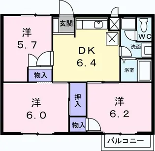 エスペランサ【2階】の間取り