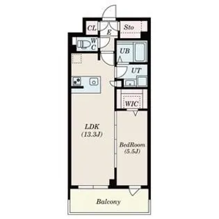 S-RESIDENCE佐賀天神aline【7階】の間取り