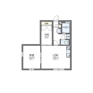 オリーブガーデン E棟【1階】の間取り