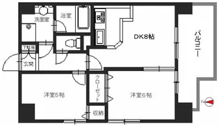 コスモ金町グランコート【5階】の間取り