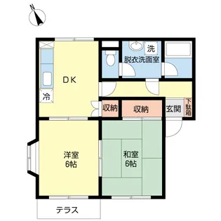 フローレンス美郷 壱番館【1階】の間取り