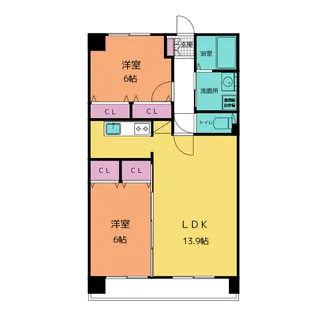 ワンダフルコートII【3階】の間取り