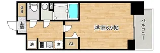 大阪府大阪市東住吉区北田辺2【マンション】の間取り