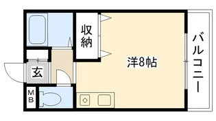 兵庫県西宮市南甲子園3【アパート】の間取り