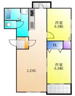 ピュアライフみをつくし【1階】の間取り