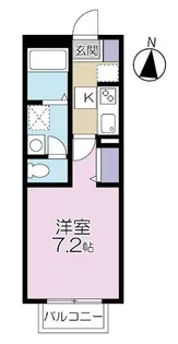 東京都世田谷区松原1【アパート】の間取り