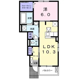 アヴニール桜ヶ丘 I【1階】の間取り