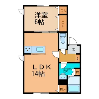 エトワールシリウス【1階】の間取り