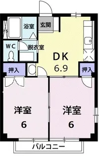 シティA【1階】の間取り