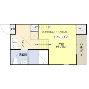 ゼウス【1階】の間取り