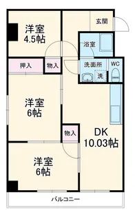 とどろきハイツ【3階】の間取り