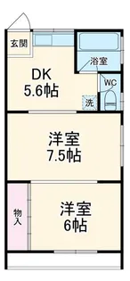 センターハウス【2階】の間取り
