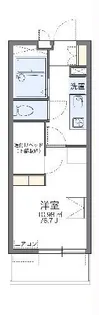レオパレス銀河【4階】の間取り