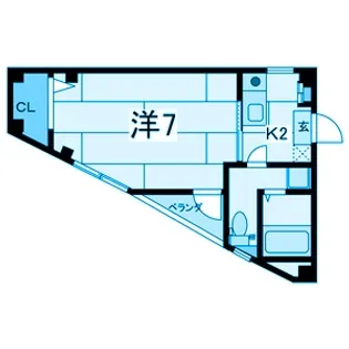 神奈川県横浜市鶴見区市場上町【マンション】の間取り