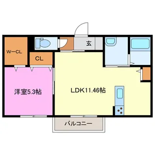 静岡県浜松市浜名区貴布祢【アパート】の間取り