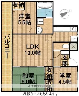 リバーグランドハイツ【1階】の間取り