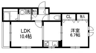 東京都北区中里3【マンション】の間取り