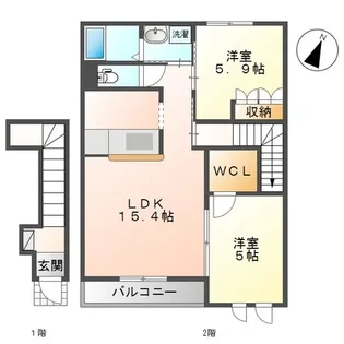 Sincerity峰【2階】の間取り