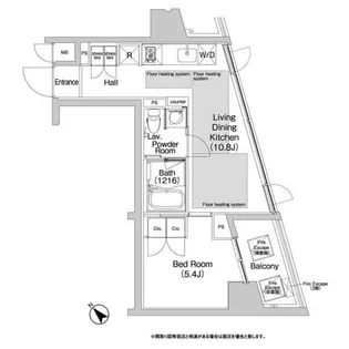 BPRレジデンス渋谷【5階】の間取り