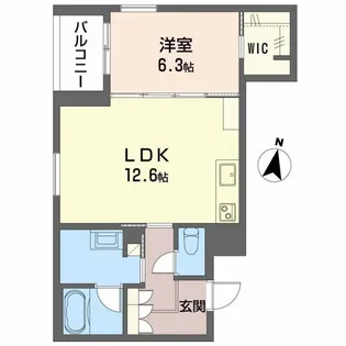 LUANA KAMISUGI【3階】の間取り