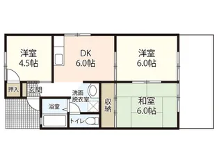 メゾンパイA【1階】の間取り