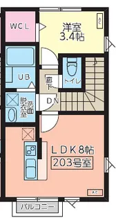 ファインヒルズII【2階】の間取り