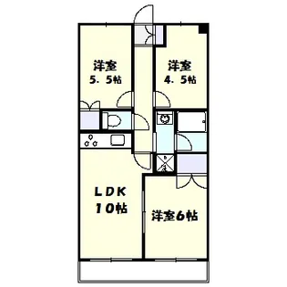 神奈川県川崎市高津区諏訪2【マンション】の間取り