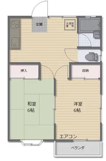 千葉県館山市腰越【アパート】の間取り