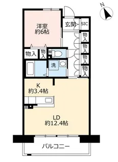 UR浜甲子園さくら街【2階】の間取り