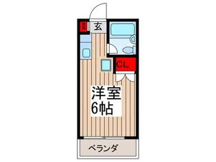 クレ-ル菅野【2階】の間取り