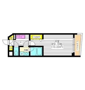 東京都中野区江原町1【マンション】の間取り